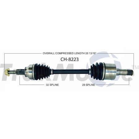 Surtrack Axle Cv Axle Shaft, Ch-8223 CH-8223